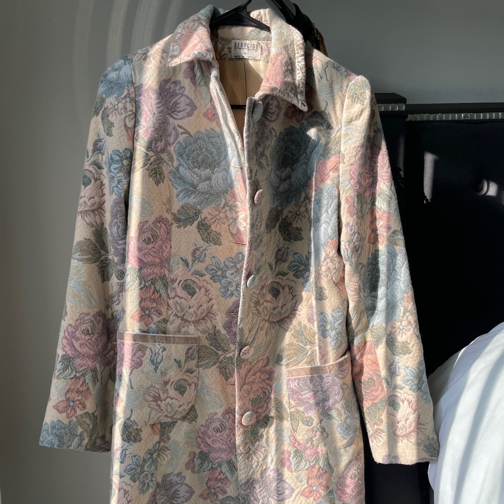 Georgiou Vintage Floral Coat